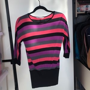 H&M multicolor striped blouse, girls 10-12Y